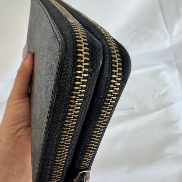 Coach Double Zip Travel Organizer In Signature Canvas - Picture 8 of 15